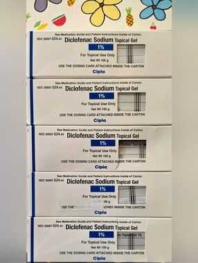 NEW Arthritis Topical Pain Relief Gel (Lot Of 5 Tubes)